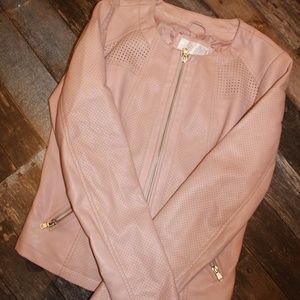 Blush Pleather Jacket